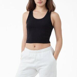 Los Angeles Apparel 2x1 Crop Tank